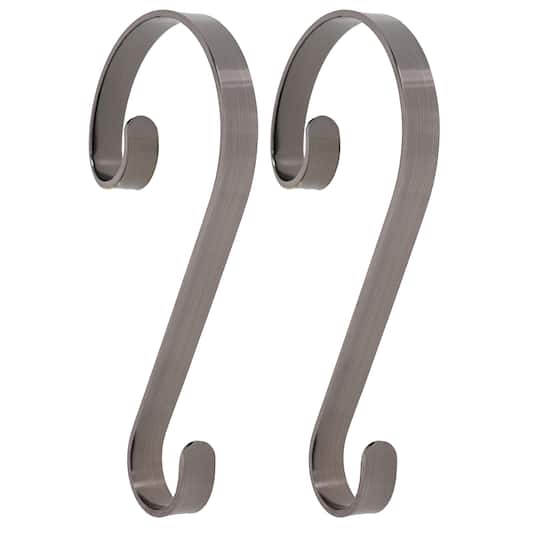 Haute Decor Stocking Scroll® Brushed Nickel Stocking Holders, 4ct.